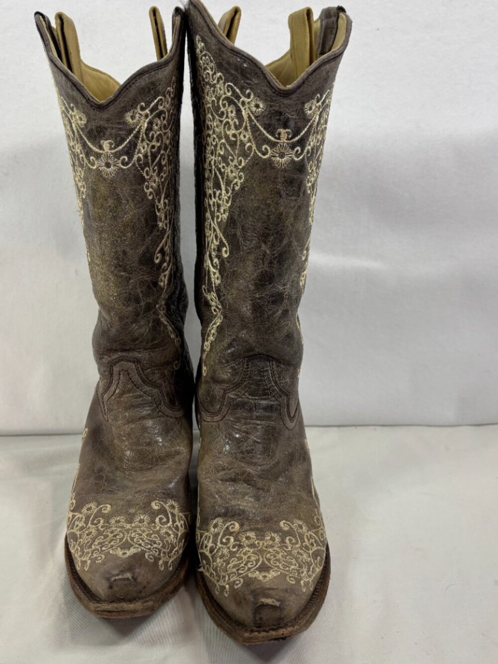 Corral Womens Embroidered Western Tall Cowboy Boots Size 9 1/2 Registered - Picture 16 of 16